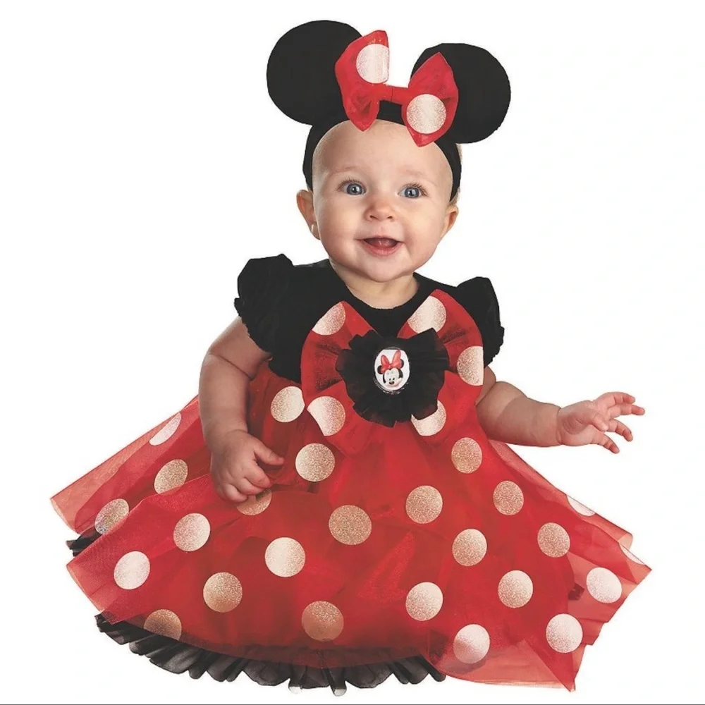 Disney Red and White Polka Dot Mouse Costume - Picture 3 of 14